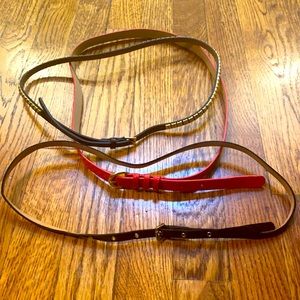 3 skinny belt lot
